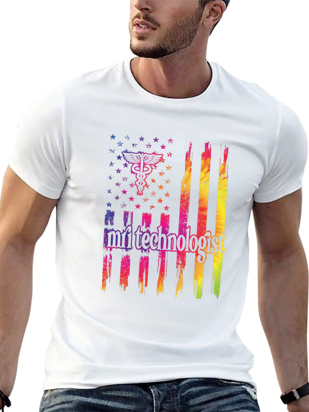 MRI Technologist American Flag T-Shirt