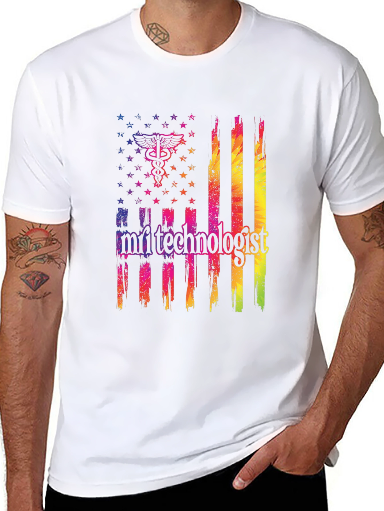 MRI Technologist American Flag T-Shirt