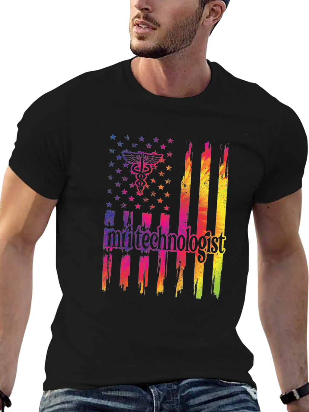 MRI Technologist American Flag T-Shirt