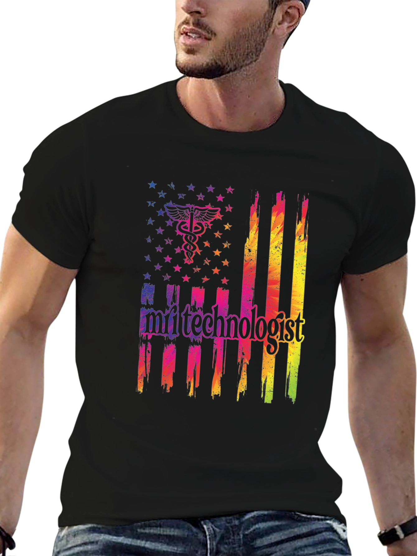 MRI Technologist American Flag T-Shirt