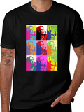 Pop Art Portrait T-Shirt - Bold Graphic Tee