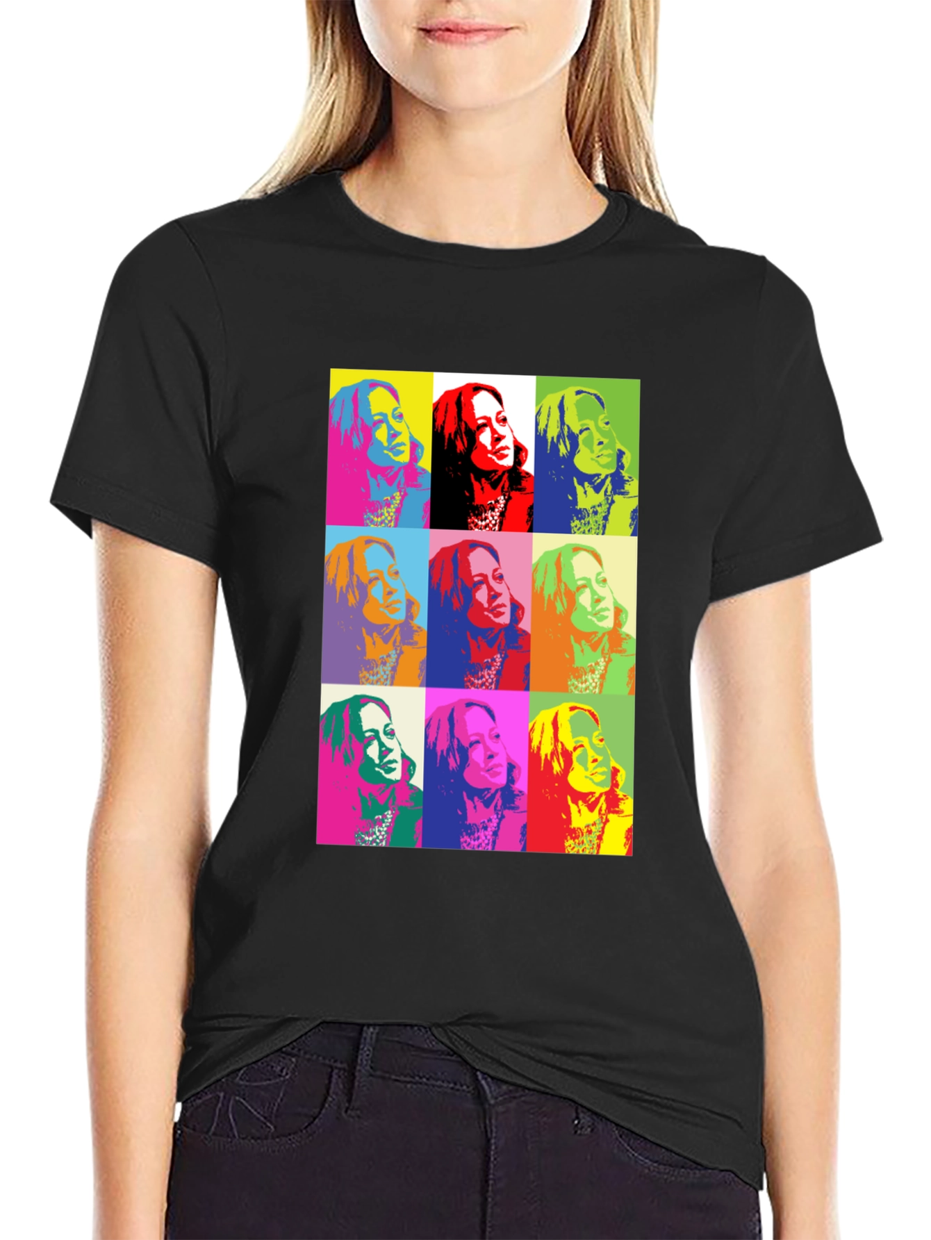 Pop Art Portrait T-Shirt - Bold Graphic Tee