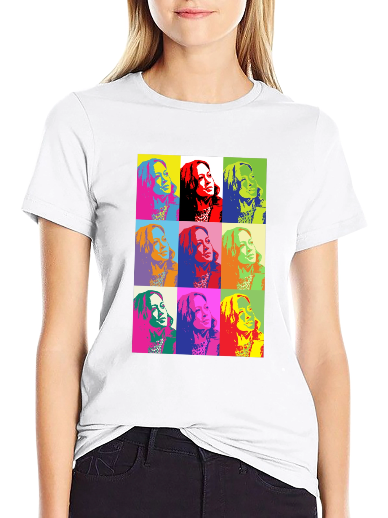 Pop Art Portrait T-Shirt - Bold Graphic Tee