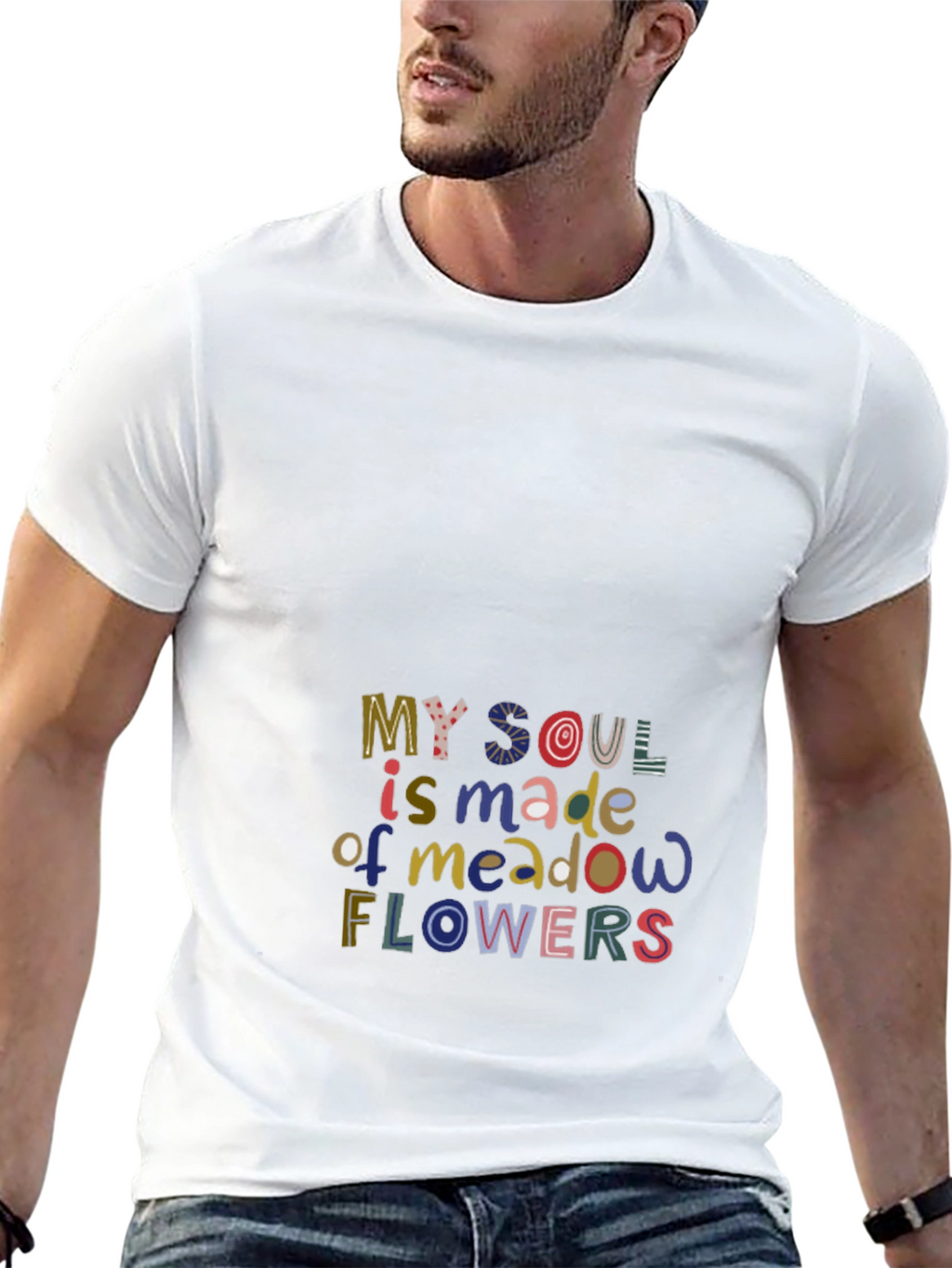 Soulful Meadow Flowers Graphic T-Shirt