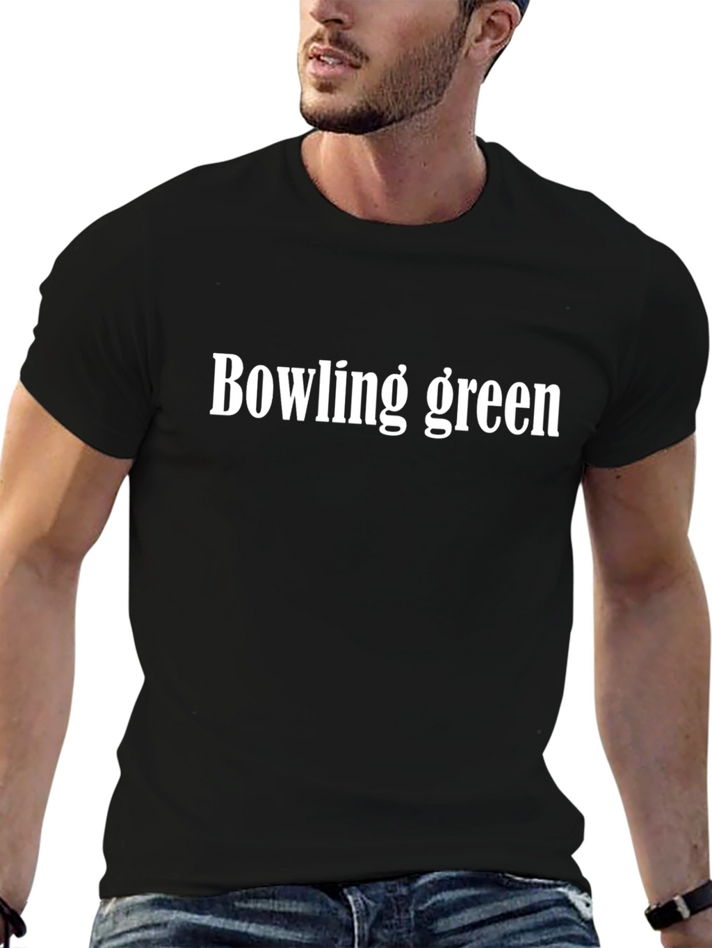 Bowling Green T-Shirt Black Cotton Graphic Tee
