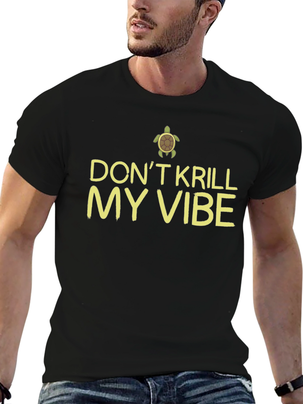 Dont Krill My Vibe Turtle Graphic Tee