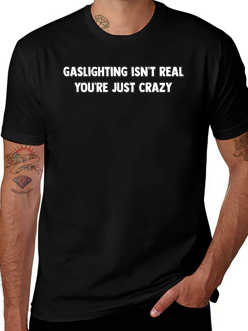 Gaslighting Isnt Real Graphic Tee