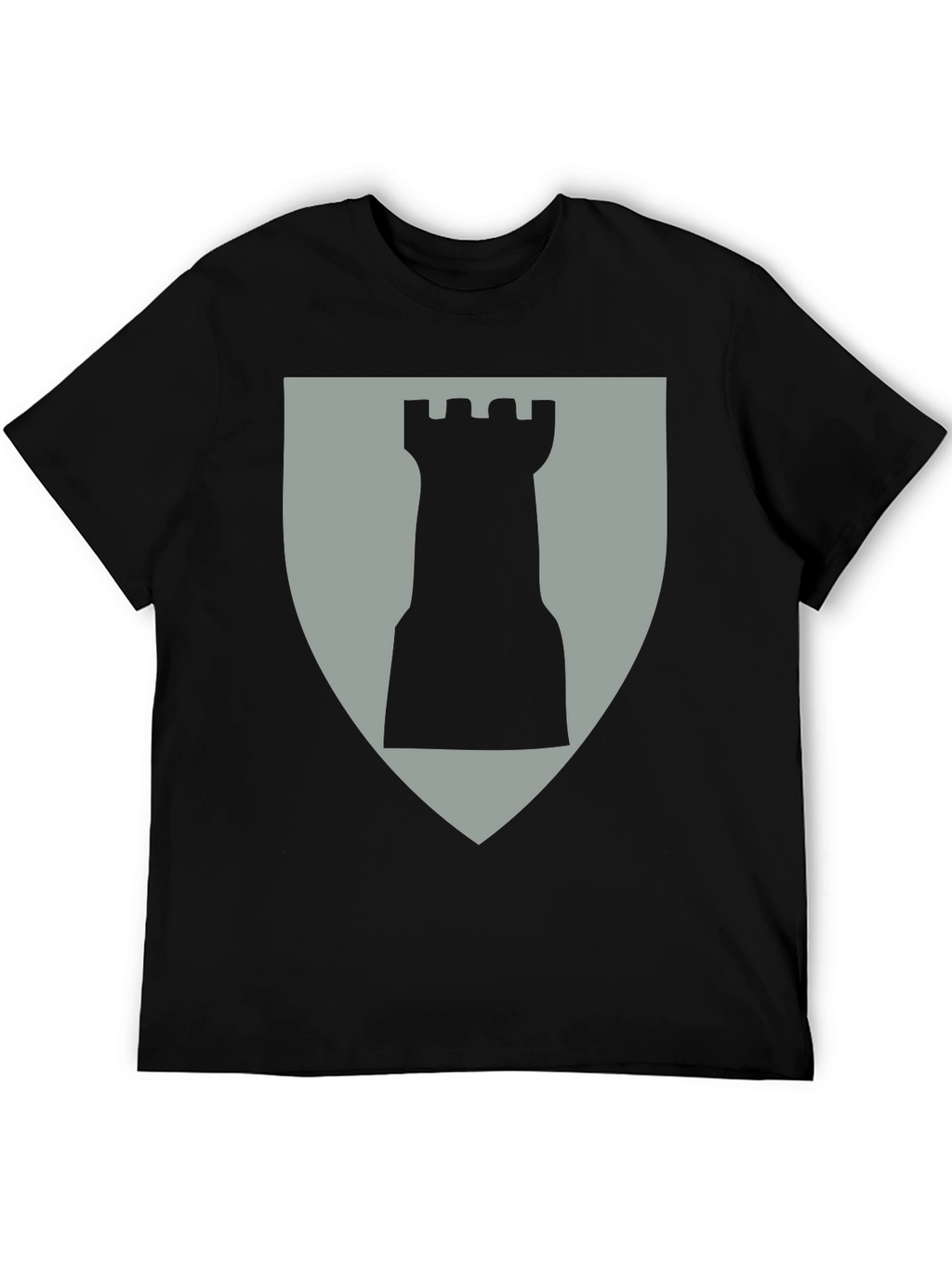Chess Rook Graphic Tee - Black