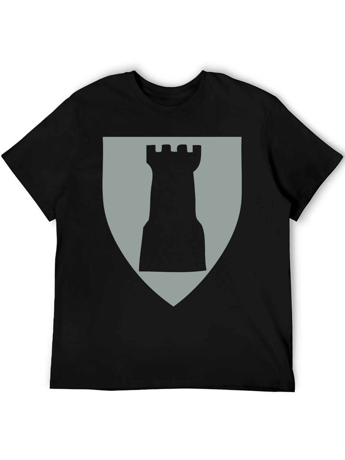 Chess Rook Graphic Tee - Black