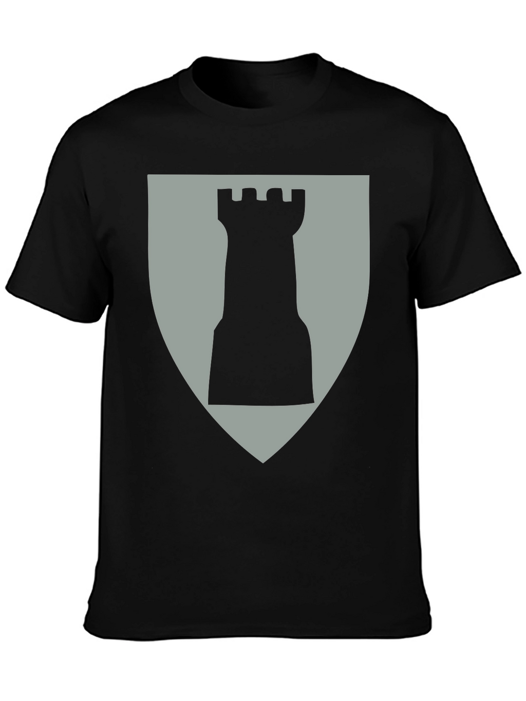 Chess Rook Graphic Tee - Black