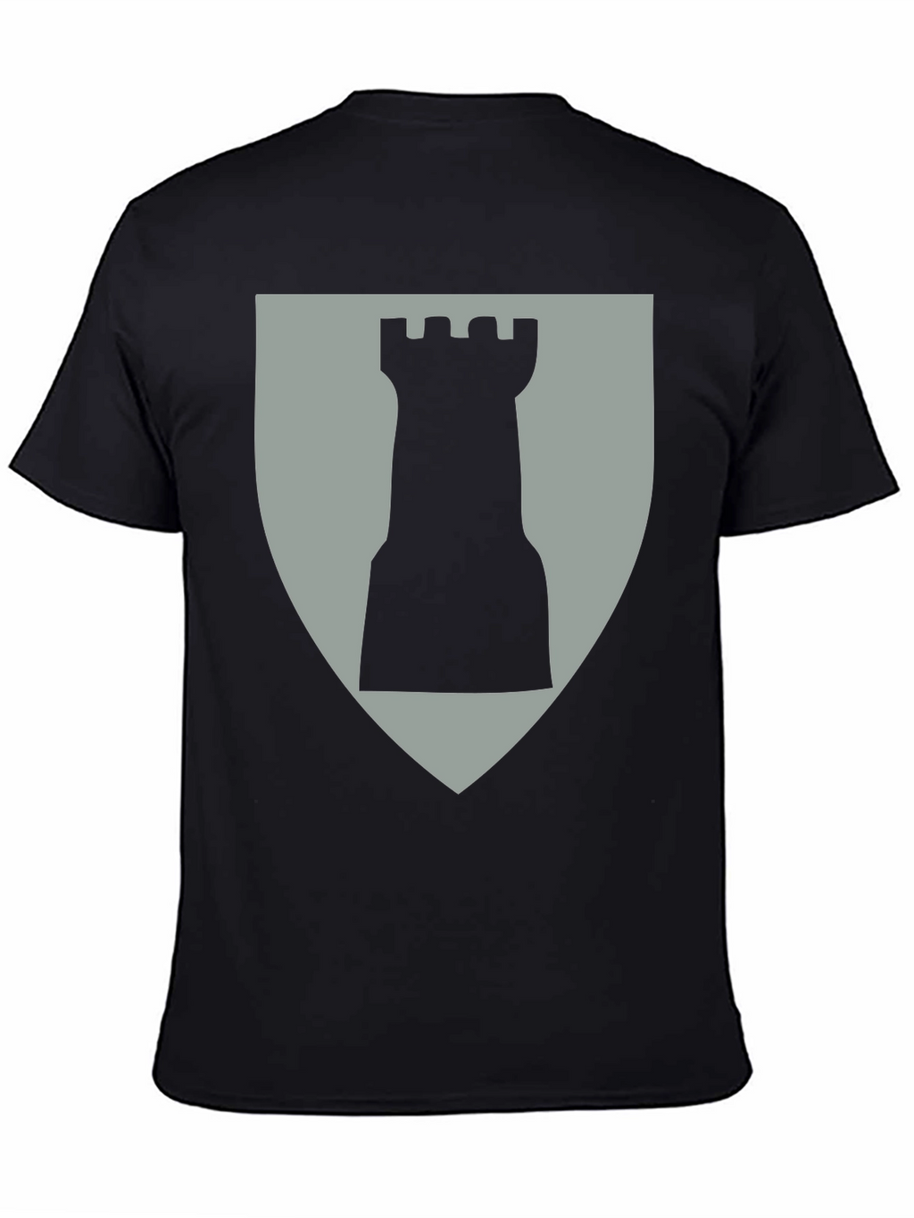 Chess Rook Graphic Tee - Black