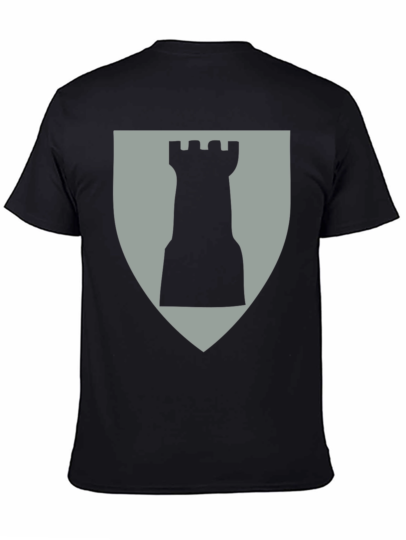 Chess Rook Graphic Tee - Black