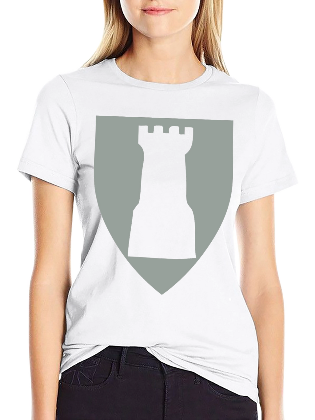 Chess Rook Graphic Tee - Black