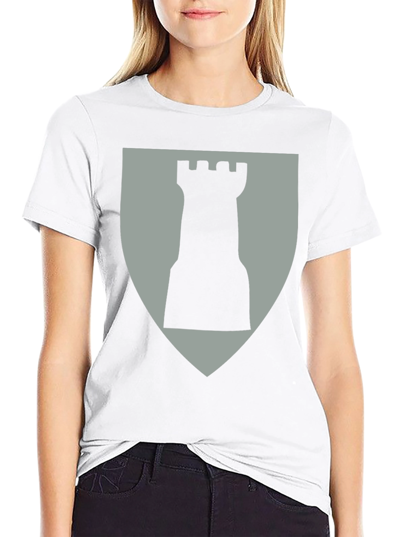 Chess Rook Graphic Tee - Black