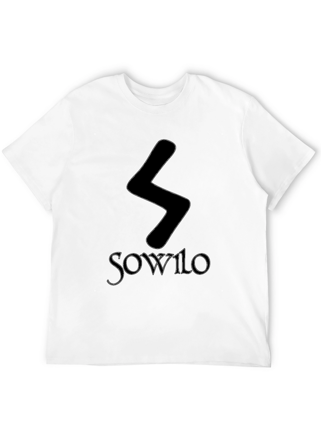 Sowilo Rune Graphic Tee - Black T-Shirt