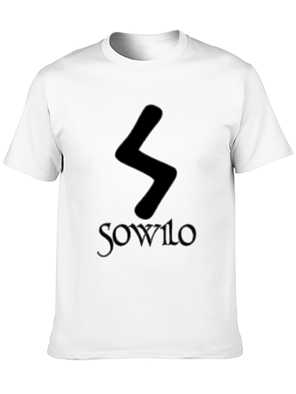 Sowilo Rune Graphic Tee - Black T-Shirt