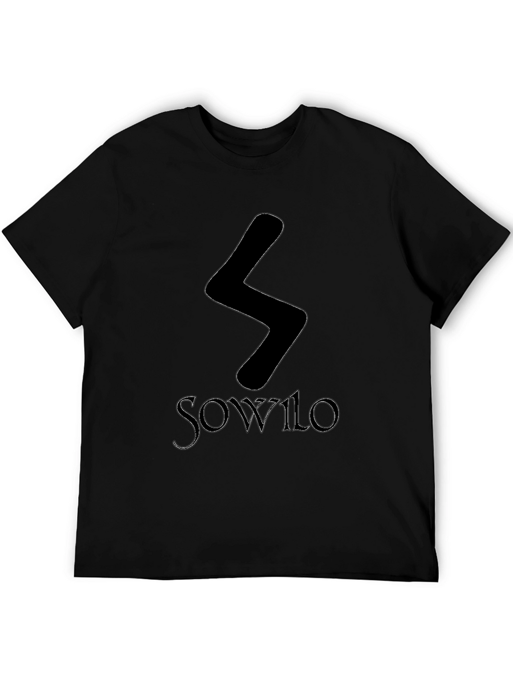 Sowilo Rune Graphic Tee - Black T-Shirt