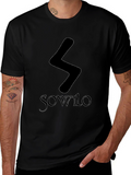 Sowilo Rune Graphic Tee - Black T-Shirt
