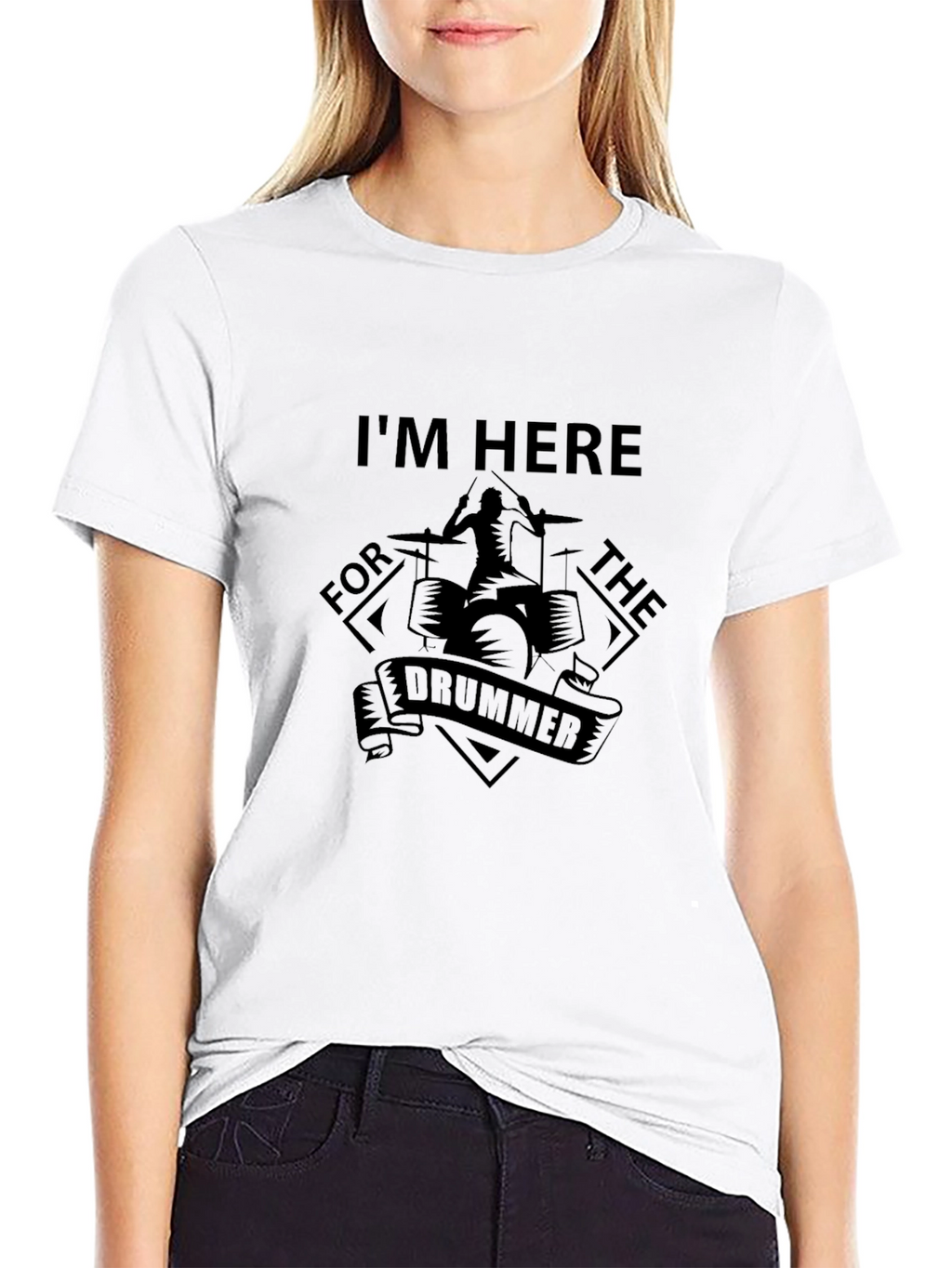 Im Here For The Drummer Graphic Tee