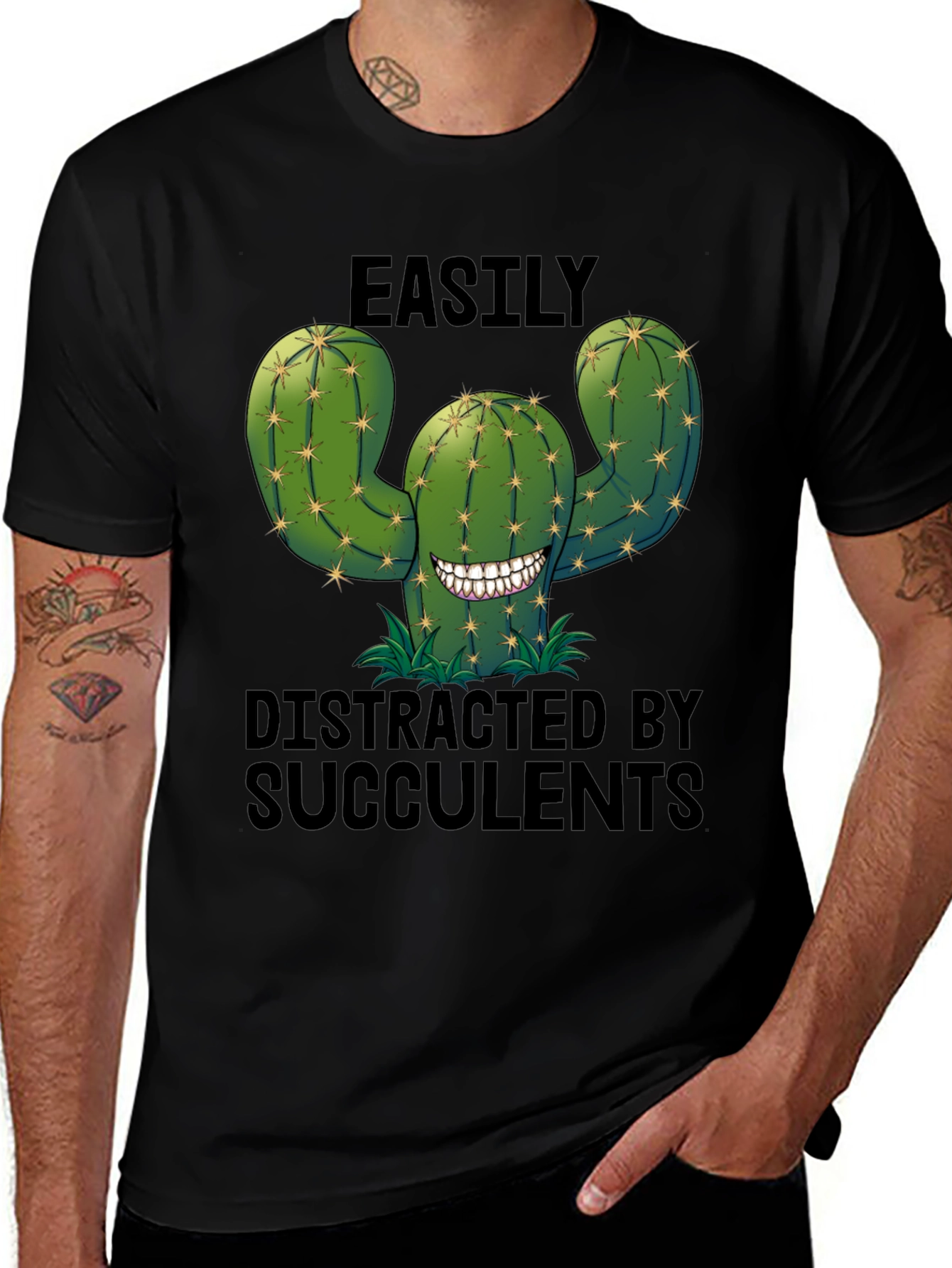 Easily Distracted by Succulents Graphic Tee