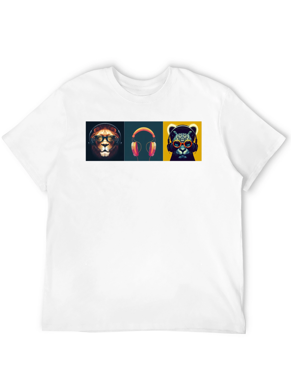 Cool Cats & Beats Black Graphic Tee