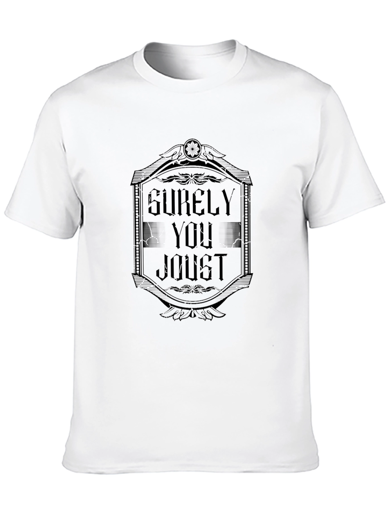 Surely You Joust Mens Black T-Shirt