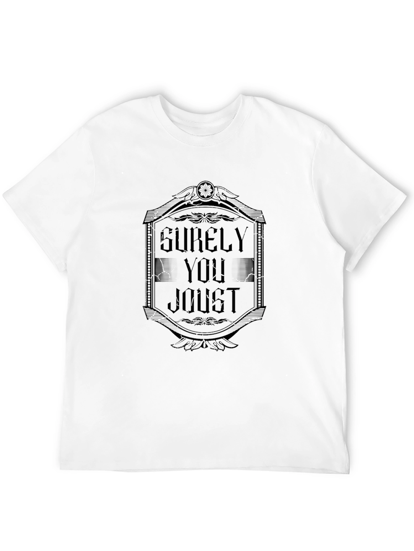 Surely You Joust Mens Black T-Shirt