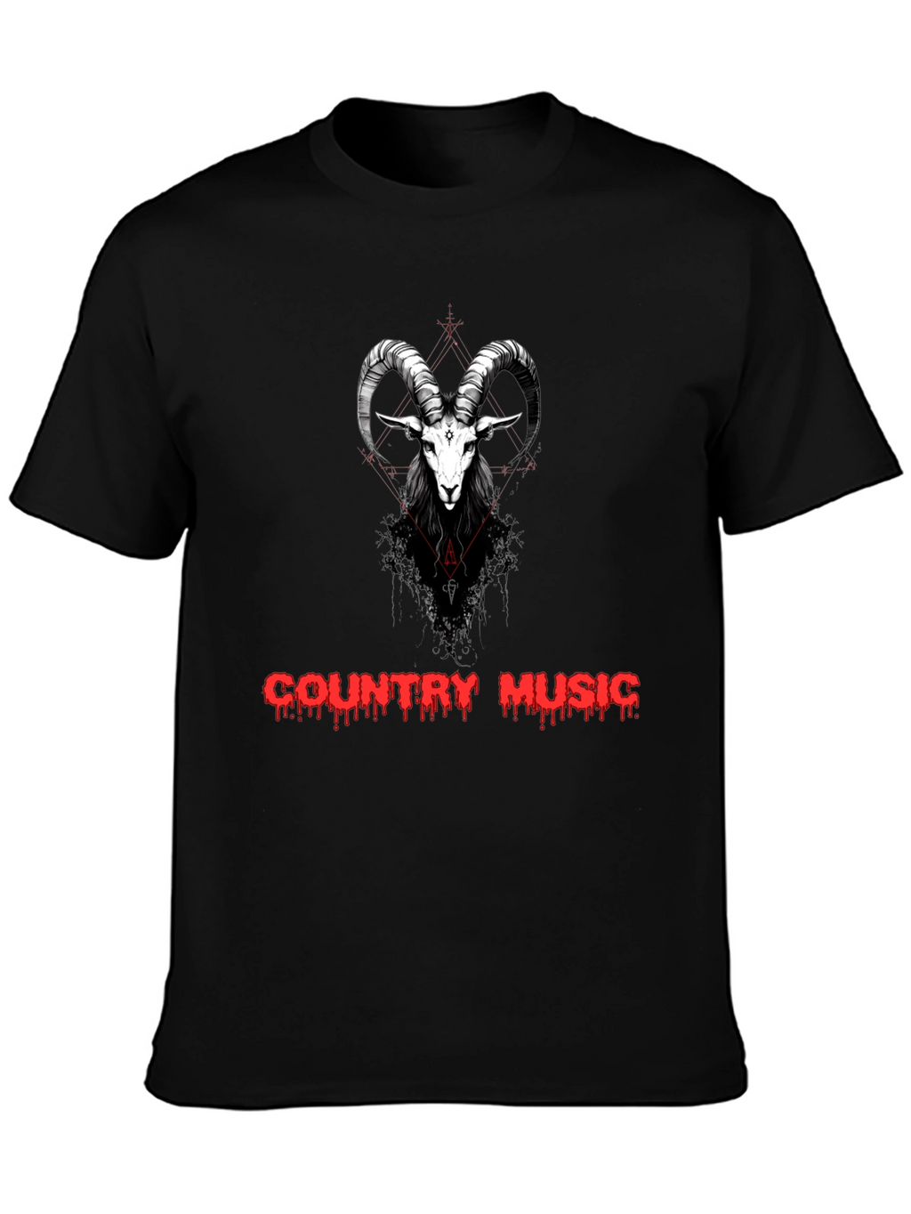 Country Music Goat Graphic T-Shirt