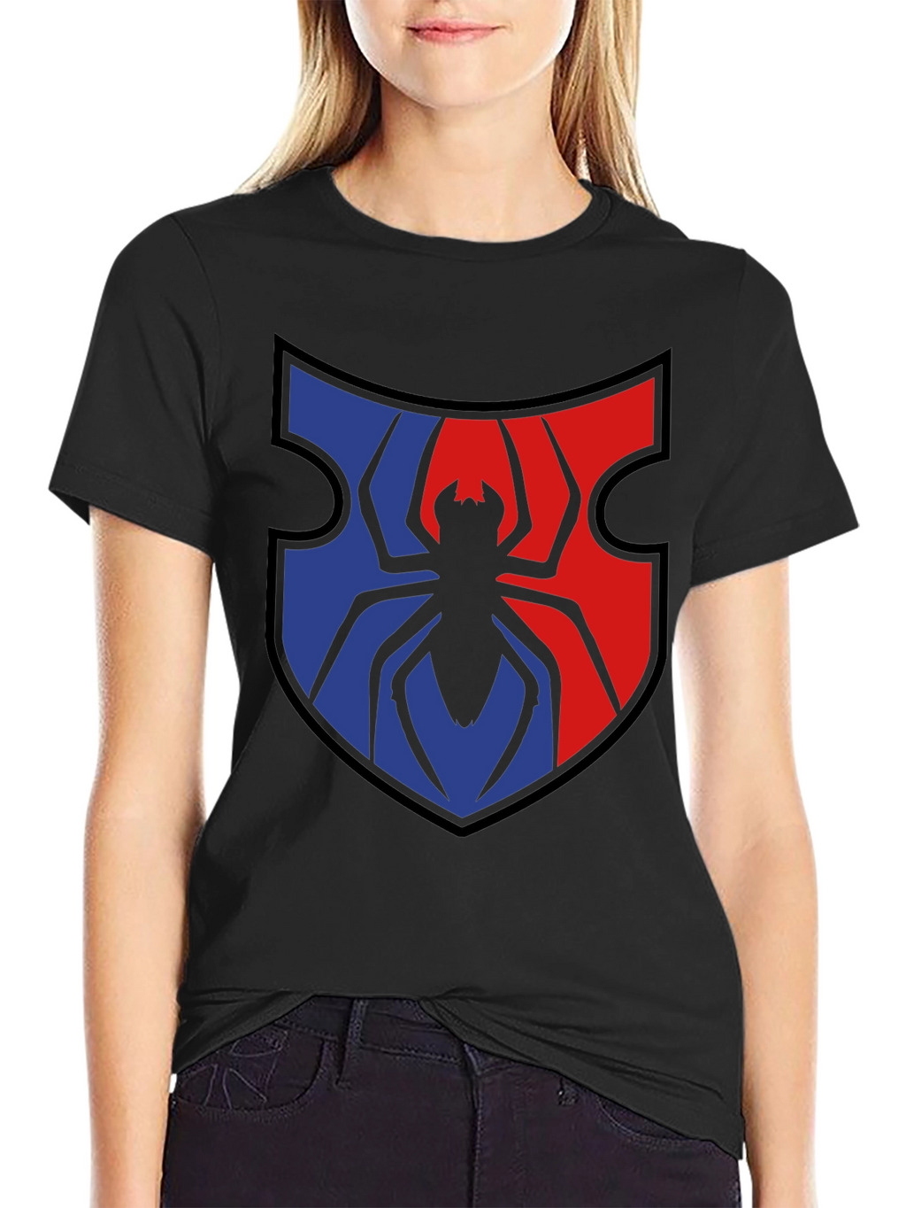 Spider Shield Graphic Tee - Black