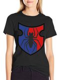 Spider Shield Graphic Tee - Black