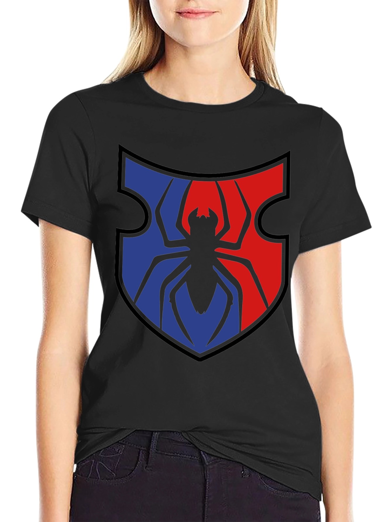 Spider Shield Graphic Tee - Black