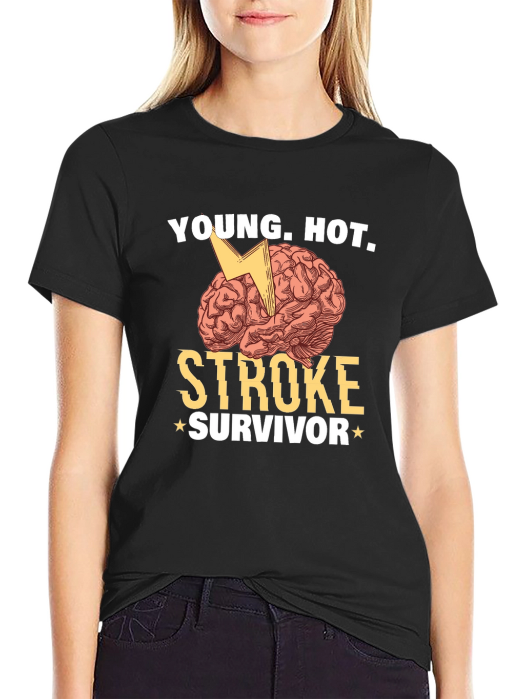 Young Hot Stroke Survivor Graphic T-Shirt