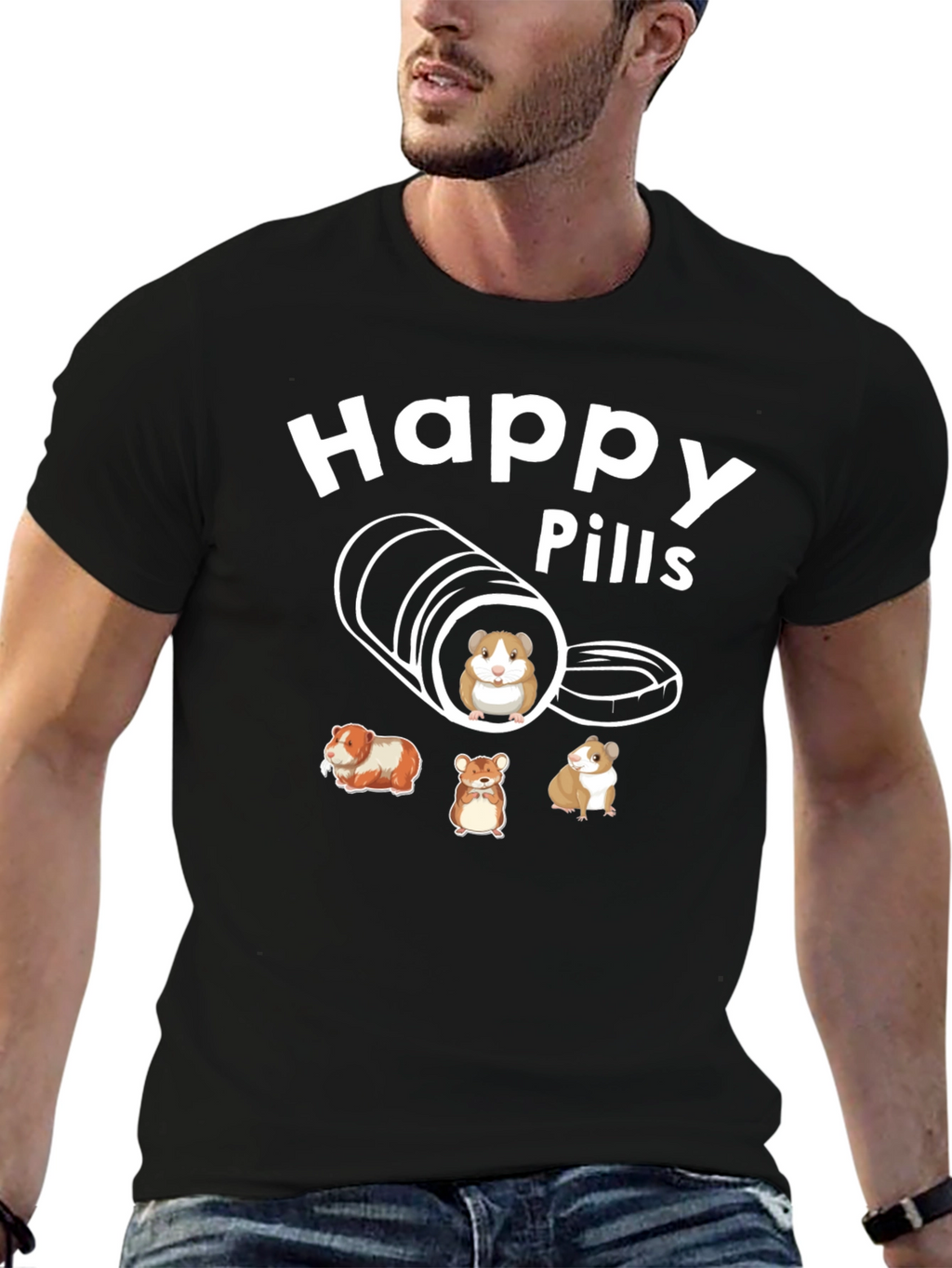Happy Pills Guinea Pig T-Shirt