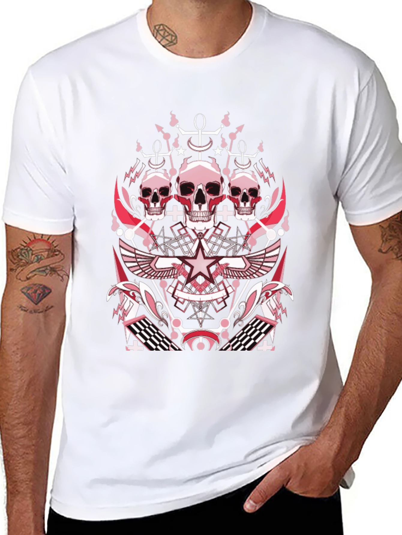 Skull Graphic Print T-Shirt