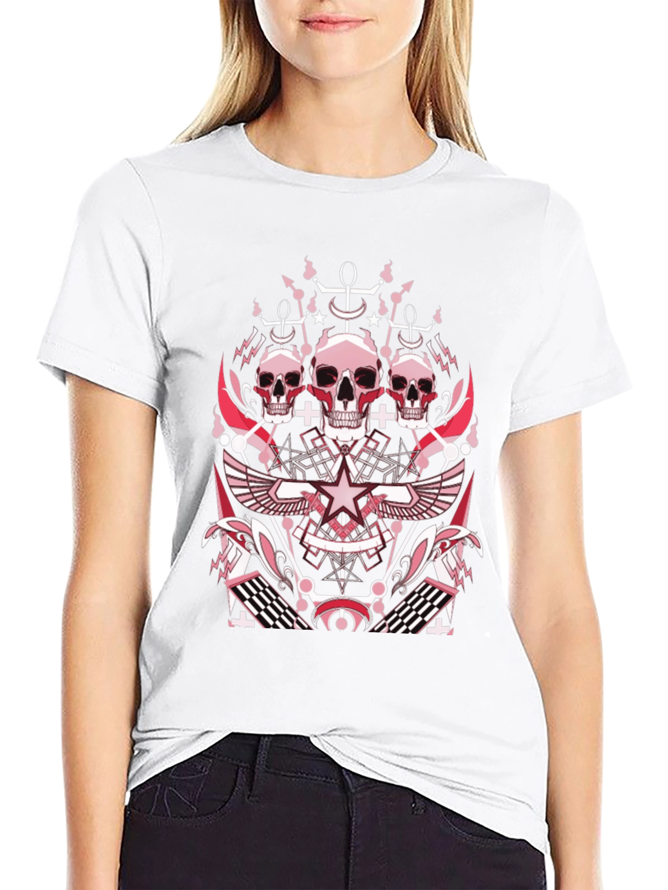 Skull Graphic Print T-Shirt
