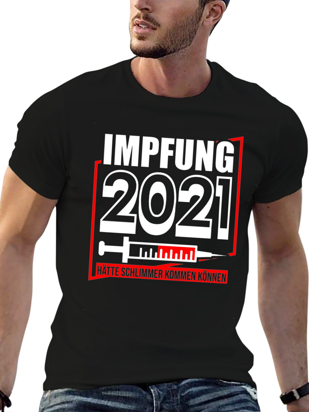 Impfung 2021 Graphic Tee - Vaccine Humor T-Shirt