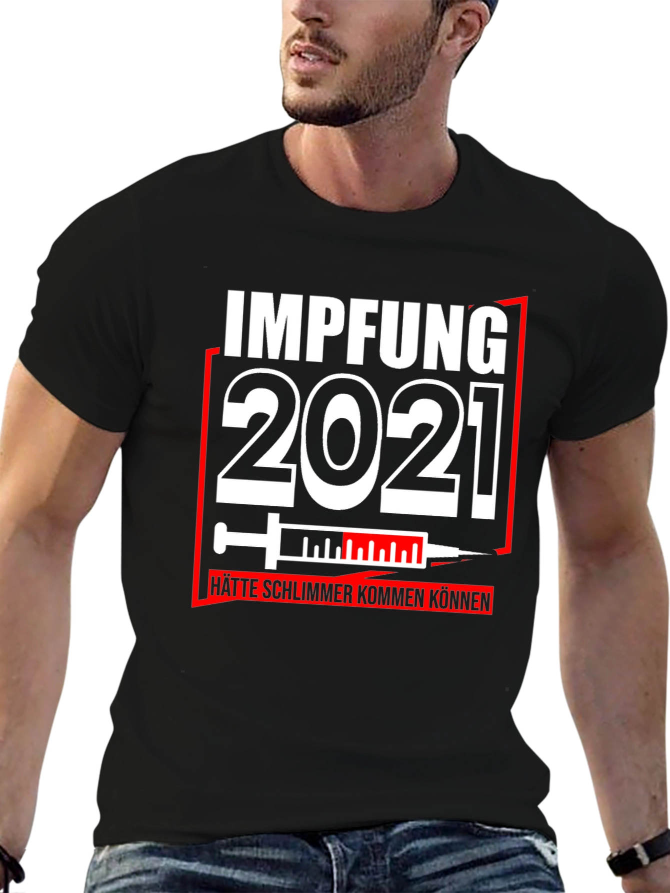 Impfung 2021 Graphic Tee - Vaccine Humor T-Shirt