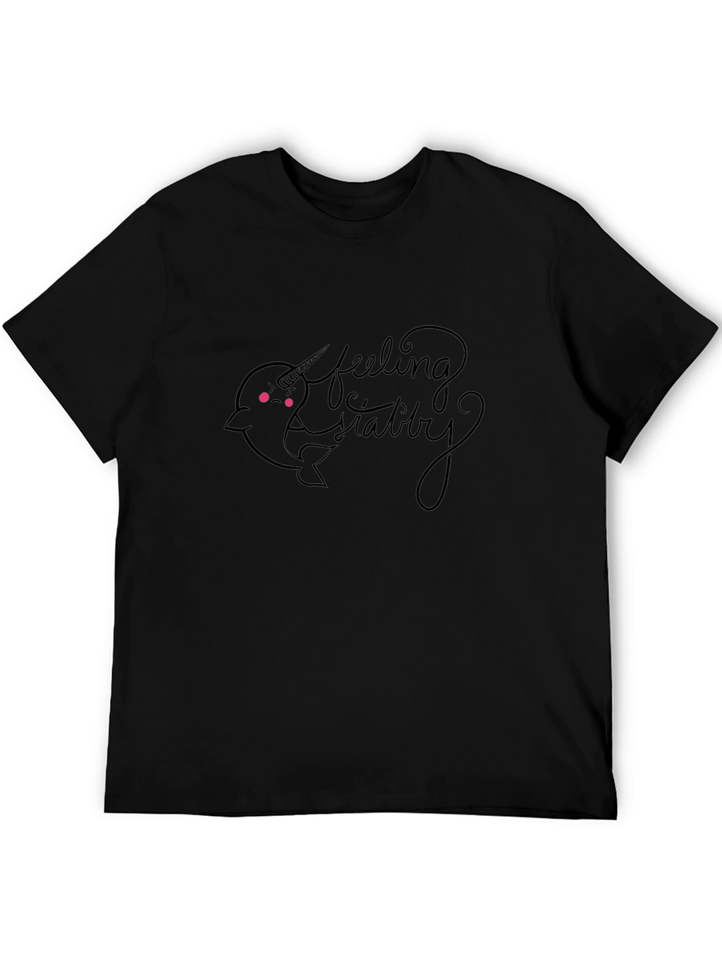 Feeling Stabby Narwhal Graphic T-Shirt