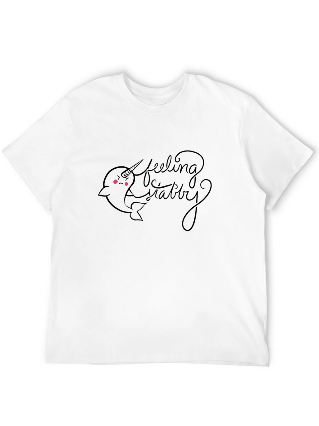 Feeling Stabby Narwhal Graphic T-Shirt