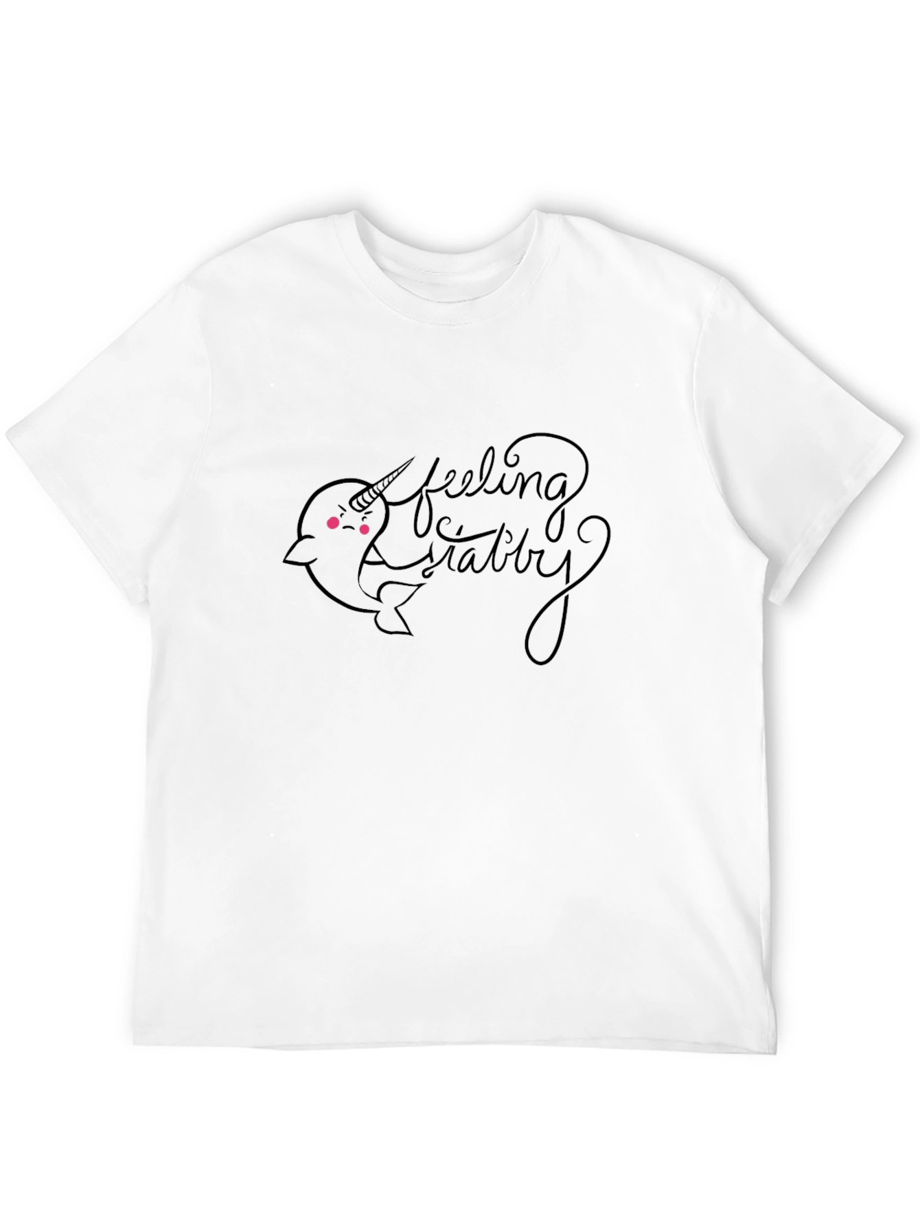 Feeling Stabby Narwhal Graphic T-Shirt