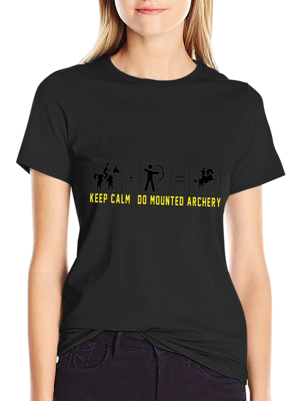 Mounted Archery T-Shirt - Keep Calm Design