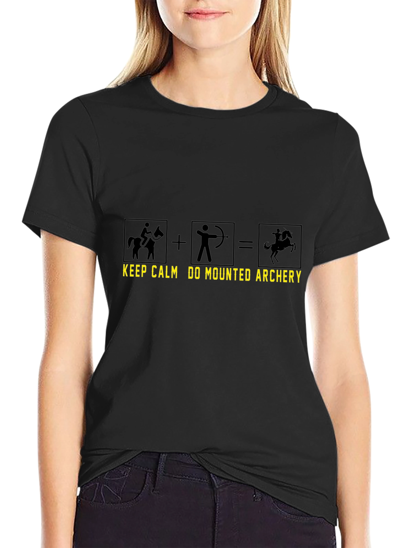 Mounted Archery T-Shirt - Keep Calm Design