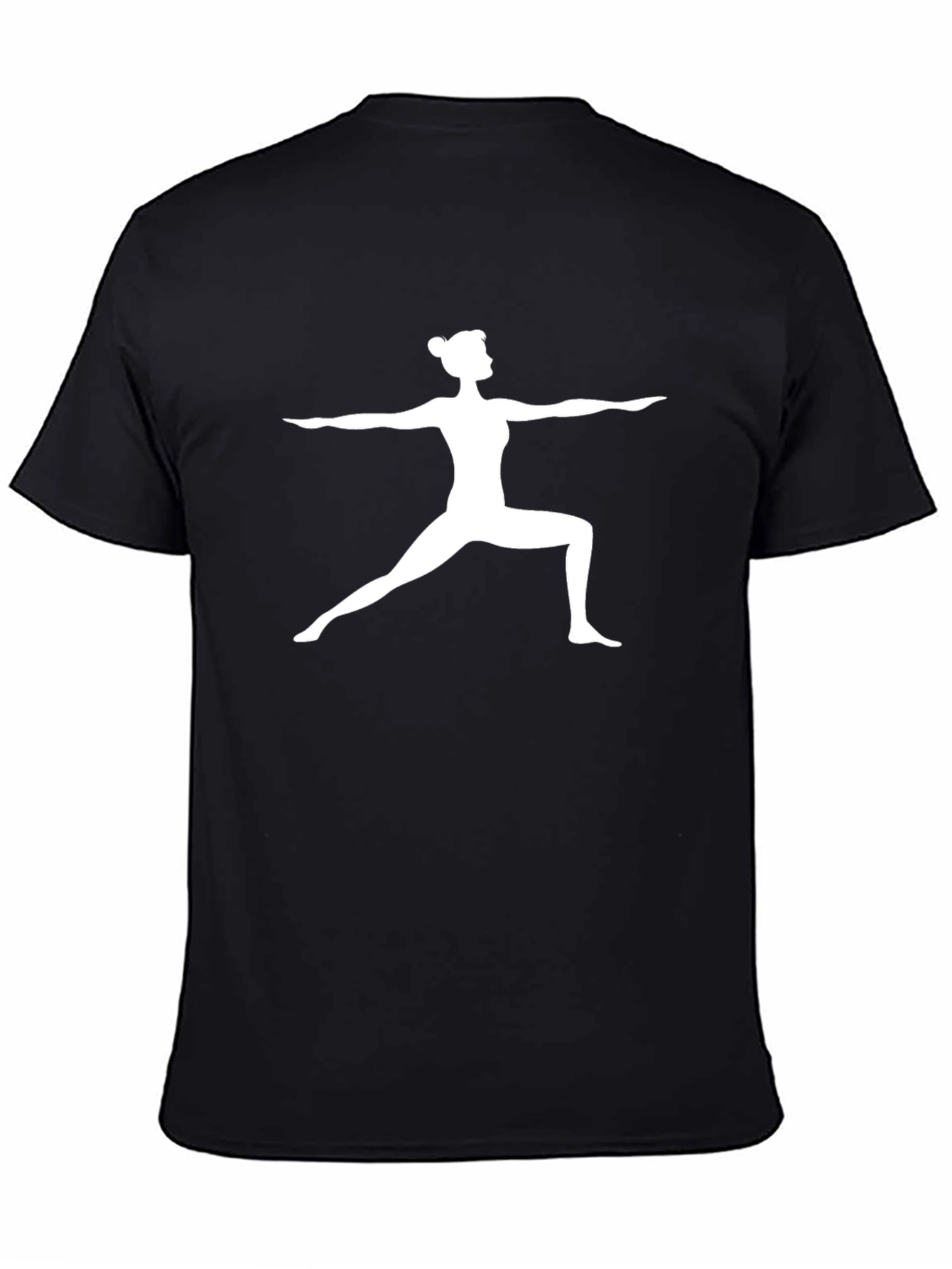 Yoga Pose Graphic Tee - Black