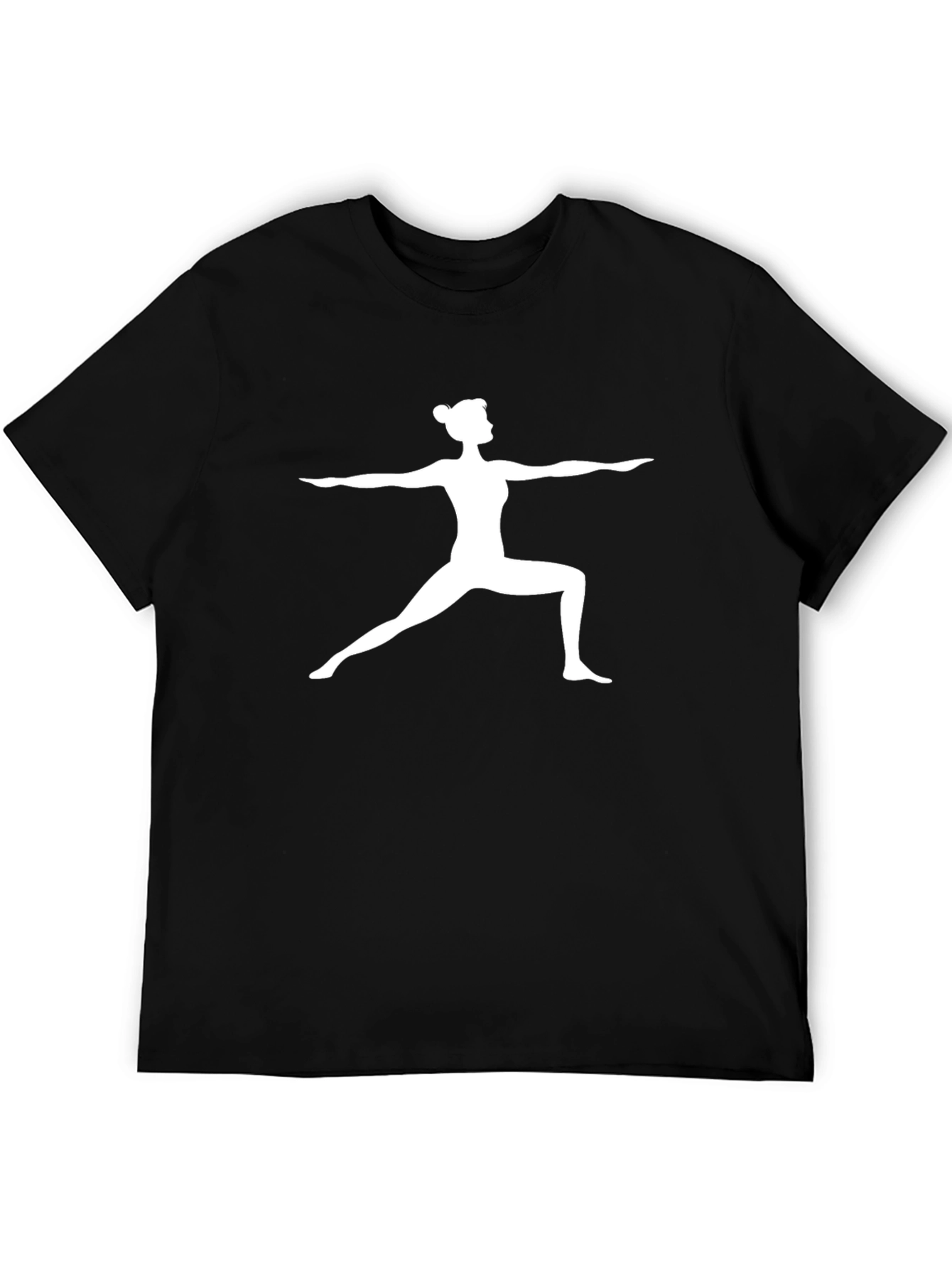 Yoga Pose Graphic Tee - Black