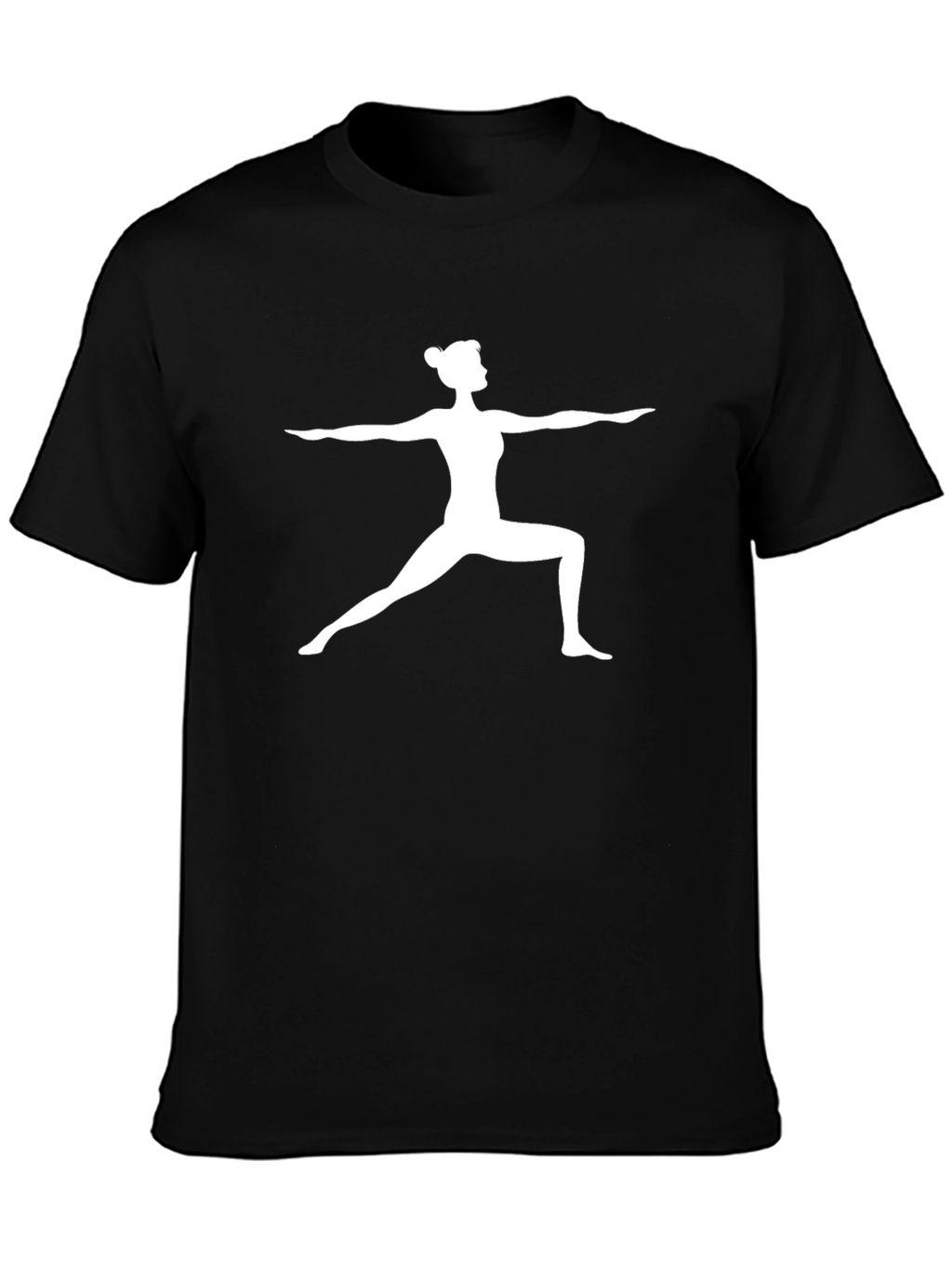Yoga Pose Graphic Tee - Black