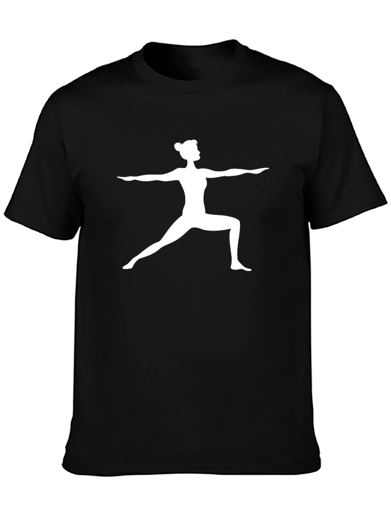 Yoga Pose Graphic Tee - Black