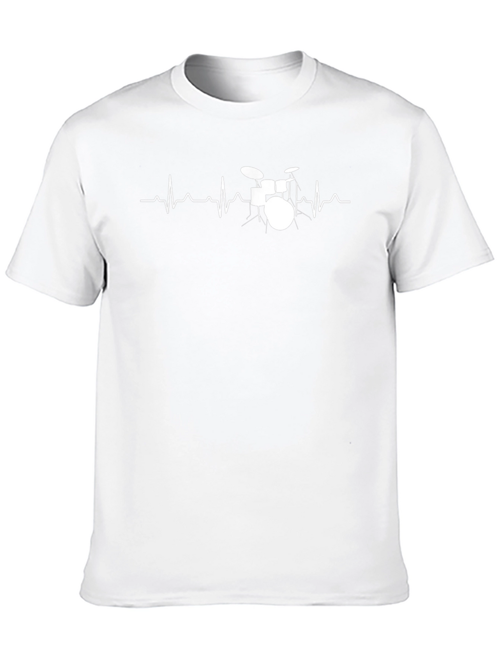 Drumbeat Heartbeat T-Shirt - Music Lover Tee