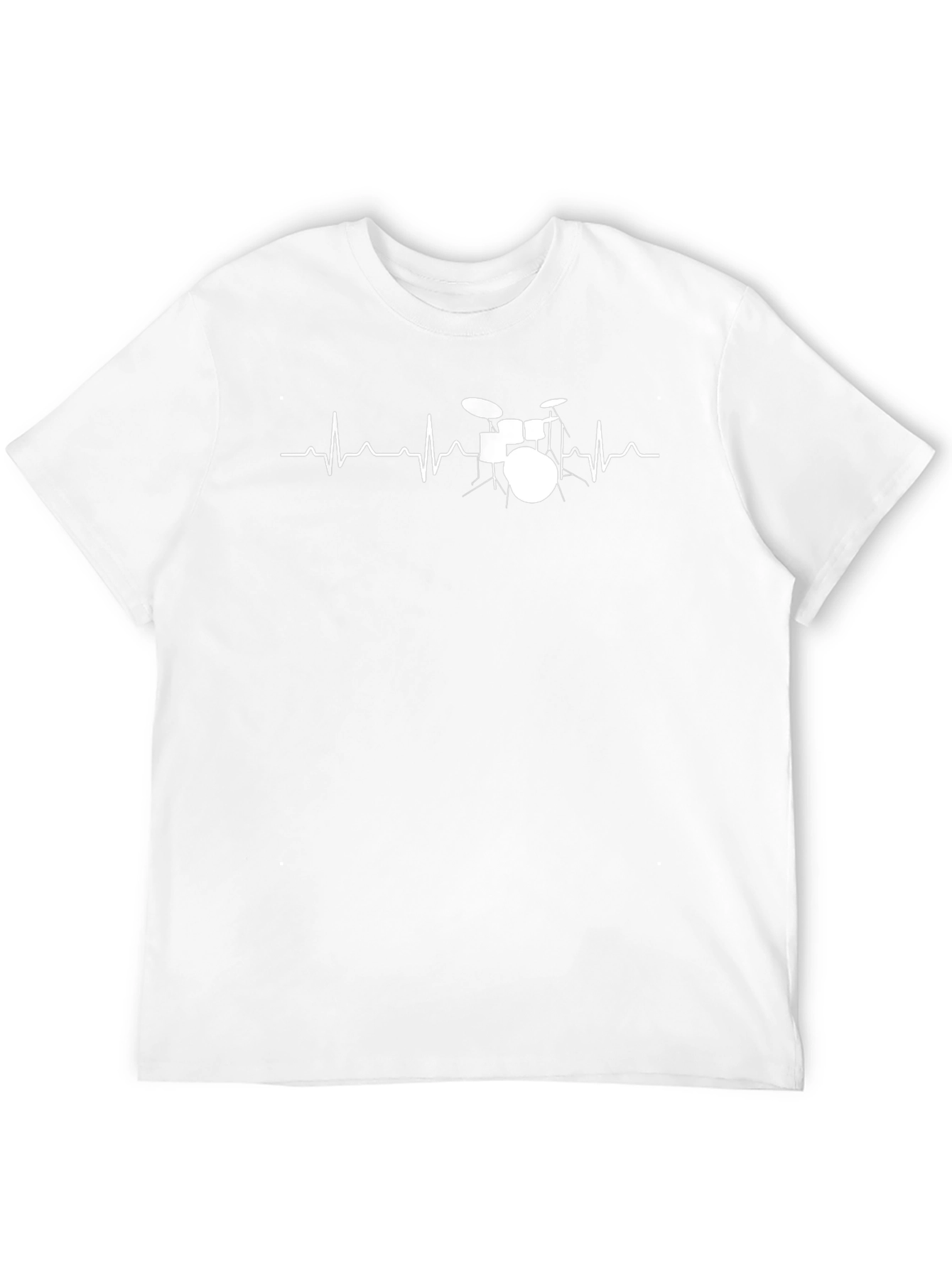 Drumbeat Heartbeat T-Shirt - Music Lover Tee