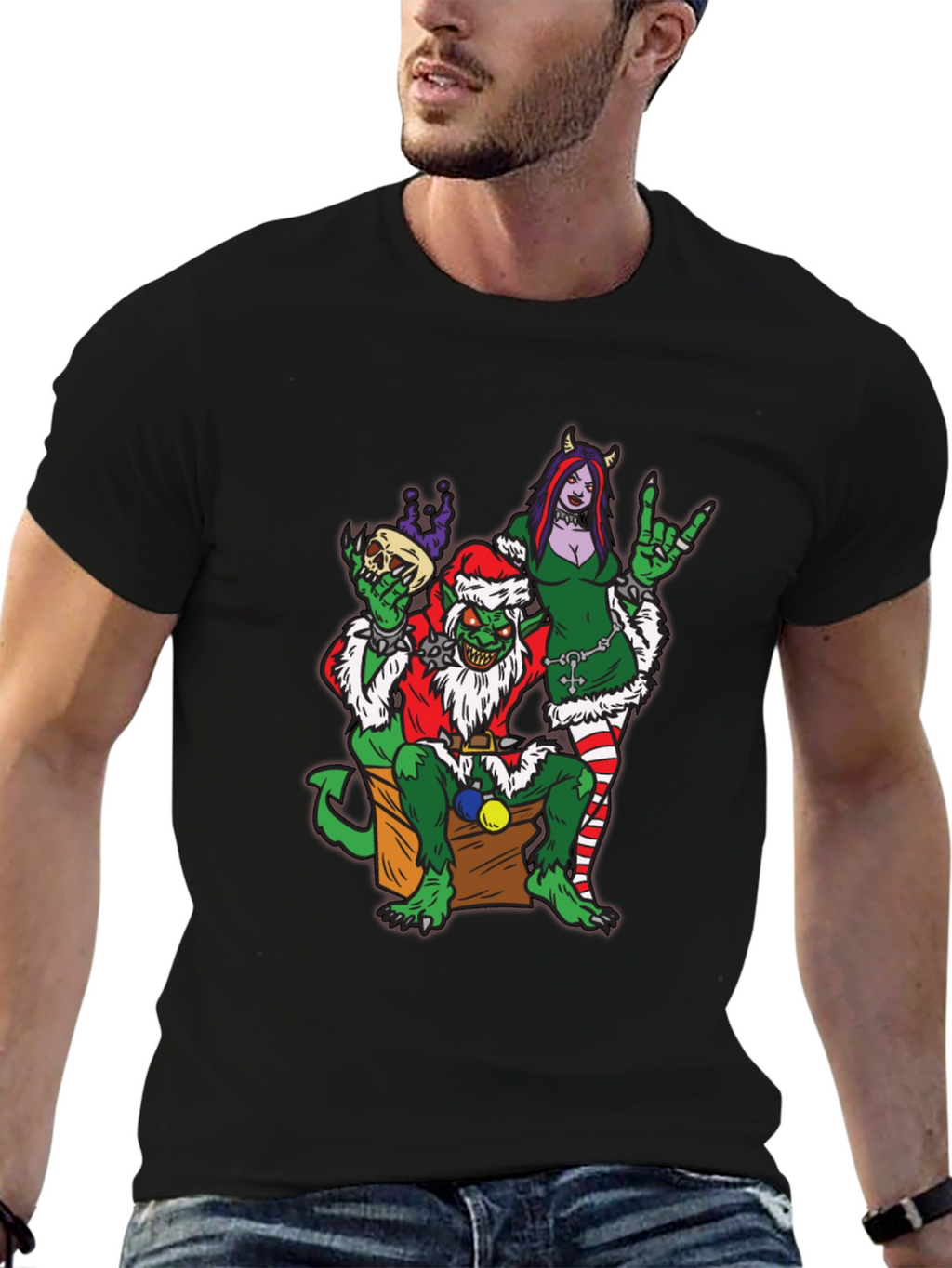 Grotesque Xmas Graphic T-Shirt