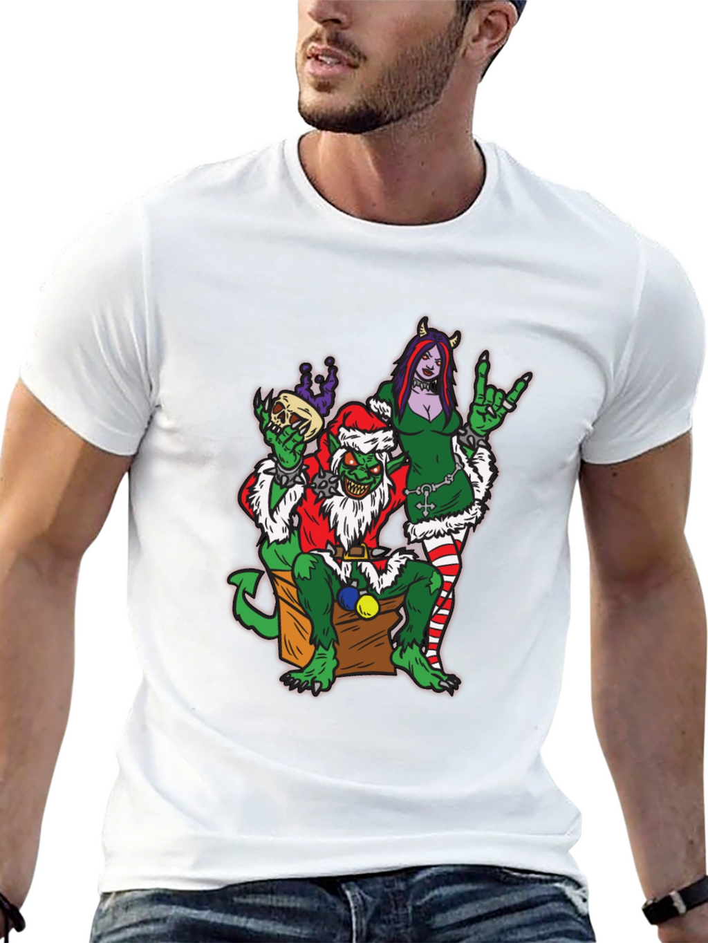Grotesque Xmas Graphic T-Shirt